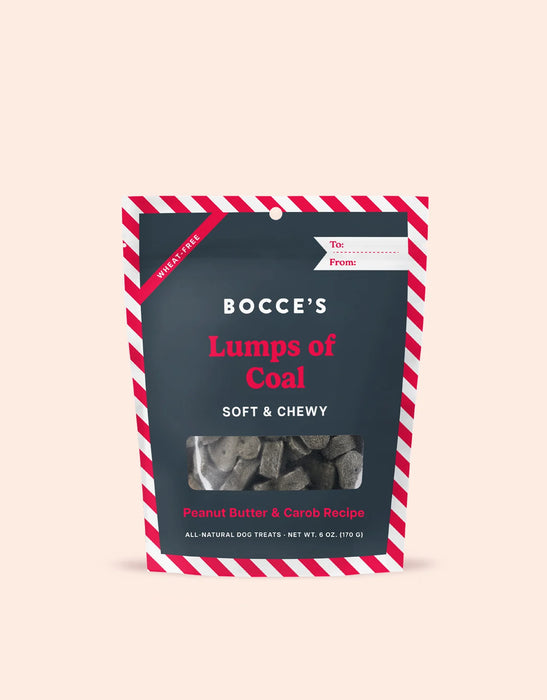 Bocce's Bakery | Lumps of Coal Christmas Soft Biscuits Dog Treats 6 oz