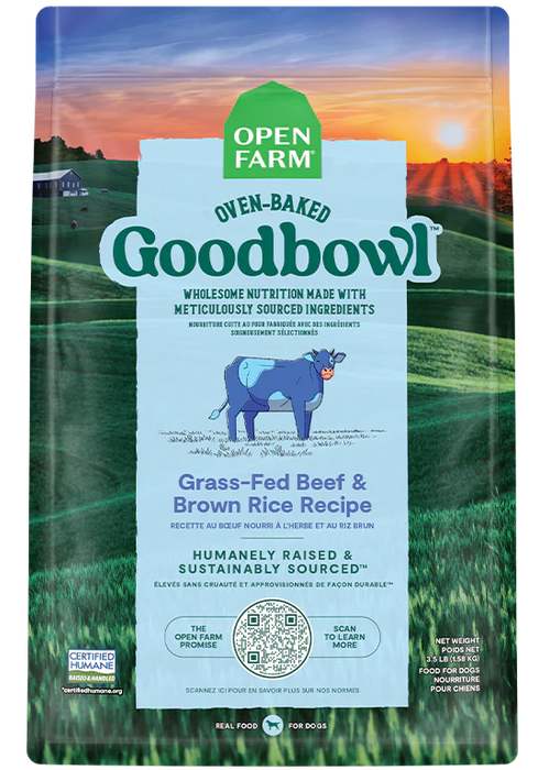 Open Farm | Goodbowl Grass-Fed Beef & Brown Rice Recipe Dry Dog Food