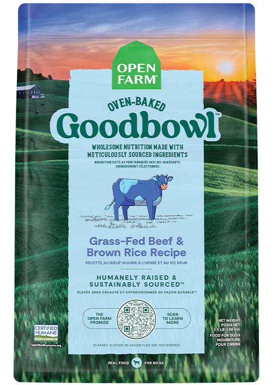 Open Farm | Goodbowl Grass-Fed Beef & Brown Rice Recipe Dry Dog Food