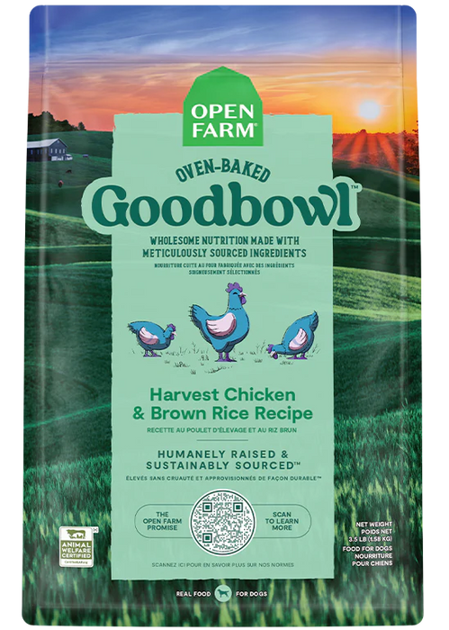 Open Farm | Goodbowl Harvest Chicken & Brown Rice Recipe Dry Dog Food