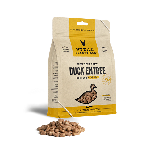 Vital Essentials | Duck Nibs Freeze-Dried Dog Food 14 oz